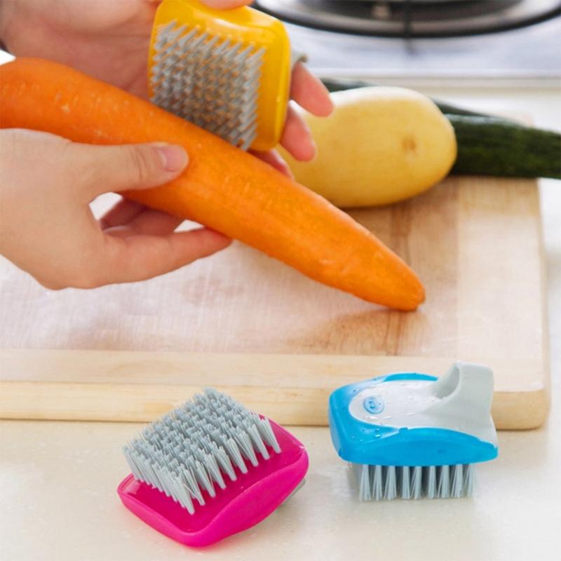 Fruit Cleaning Brush Set for Apples Oranges and Grapes MultiFunctional with Soft Bristles Food grade ABS Material