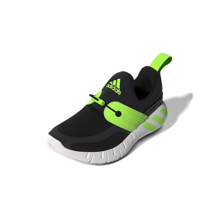 adidas Rapidazen C Удобные Прочные Низкие Детские Кроссовки для Бега Детские Кроссовки для Бега Черные Зеленые GY6651