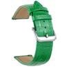 [BINLUN] Leather Watch Band Quick Release Leather Watch Strap Men's Women's Replacement Smartwatch Strap Crocodile Pattern (14MM, Green)