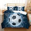 Sports Department Basketball Football Quilt Cover Bedding 3D Printing Three-Piece Set