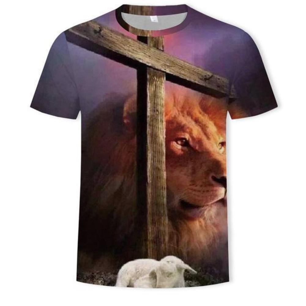 Новая летняя крутая стильная футболка в стиле хип-хоп для мужчин/женщин с принтом 3d футболка со львом Harajuku для мужчин азиатский размер S-6xl