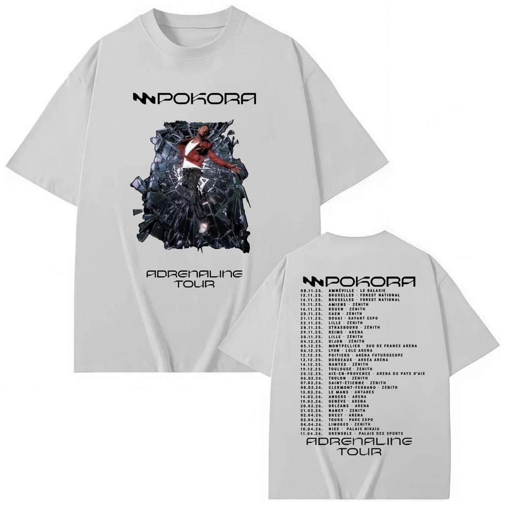 Мерч турне певца М.Покоры Adrenaline Tour 2025 футболки мужские женские хип-хоп винтажные футболки высокое качество модная оверсайз футболка