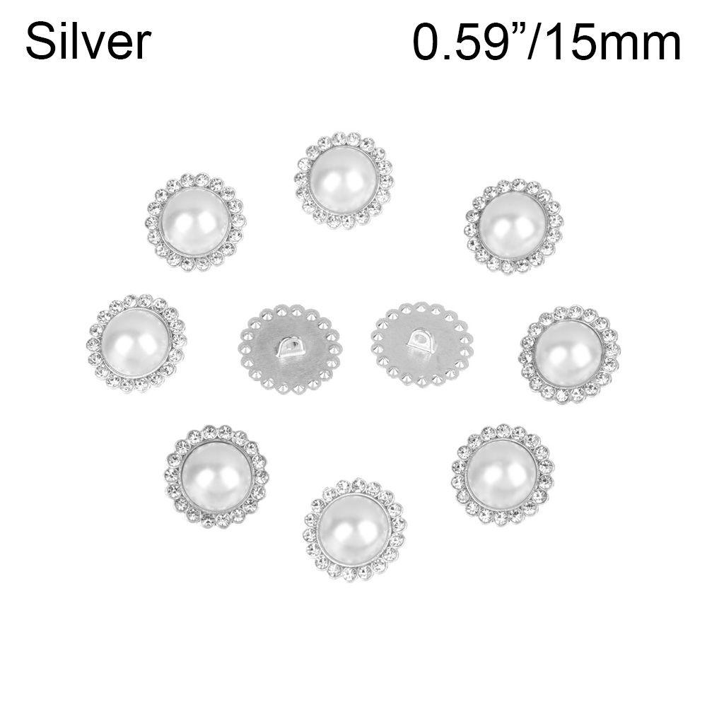 Sewing Button DIY Shiny Rhinestone Sewing Accessories Pearl Clothing Buttons Shirt Buttons