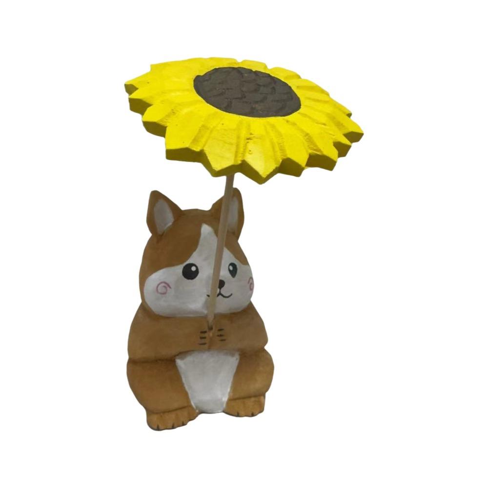 Handmade Miniature Wood Figurine Cartoon Horse Figures Ornament Funny Animal Statue  Shelf Display