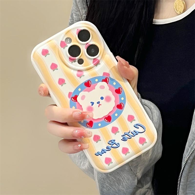 Чехол Zhitai Cartoon Air Cushion для iPhone 12-15 Pro Max, совместим с моделями Vivo.