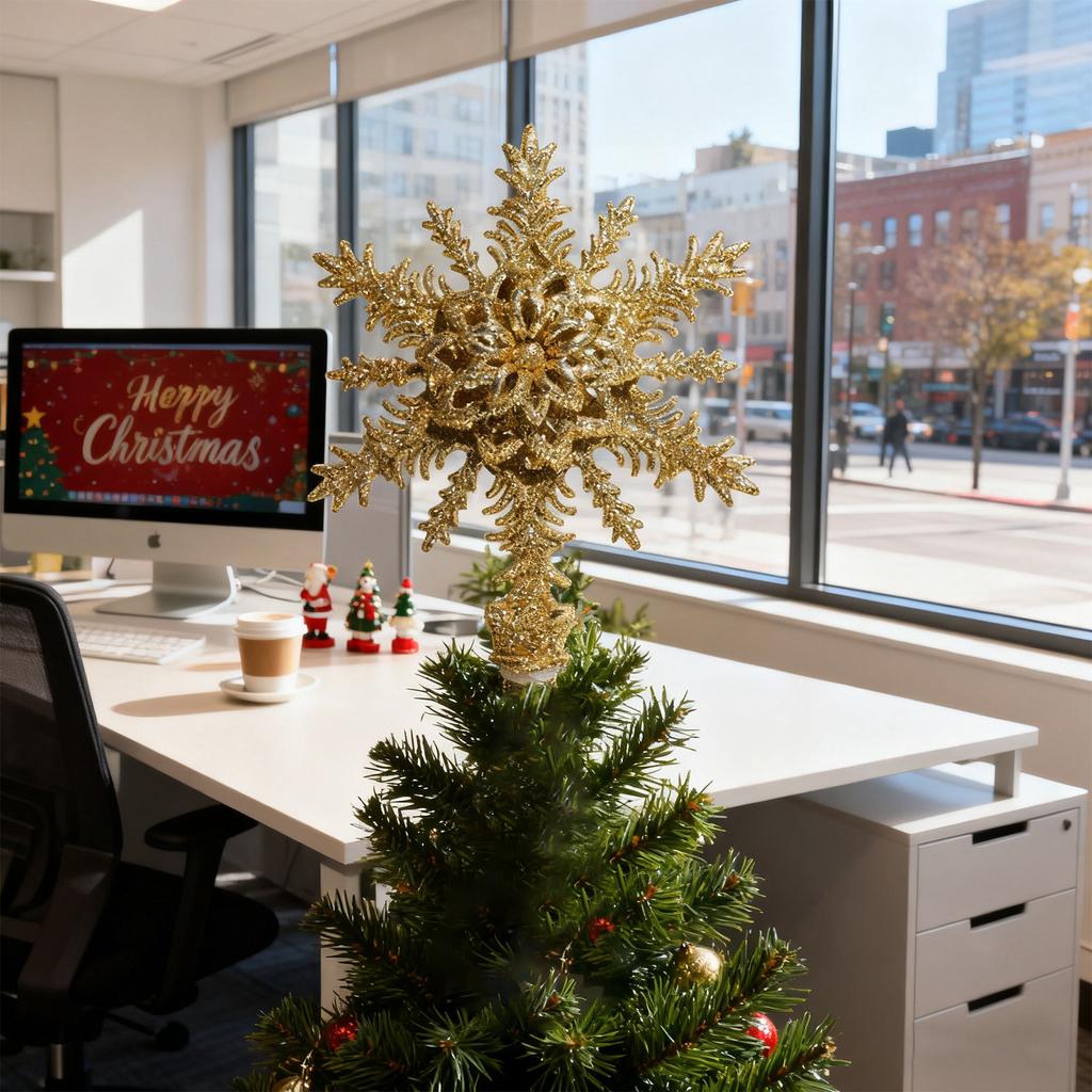 Christmas Tree Top Star Decoration Christmas Tree Decoration Hollowed-out Star Festival Decorative Item