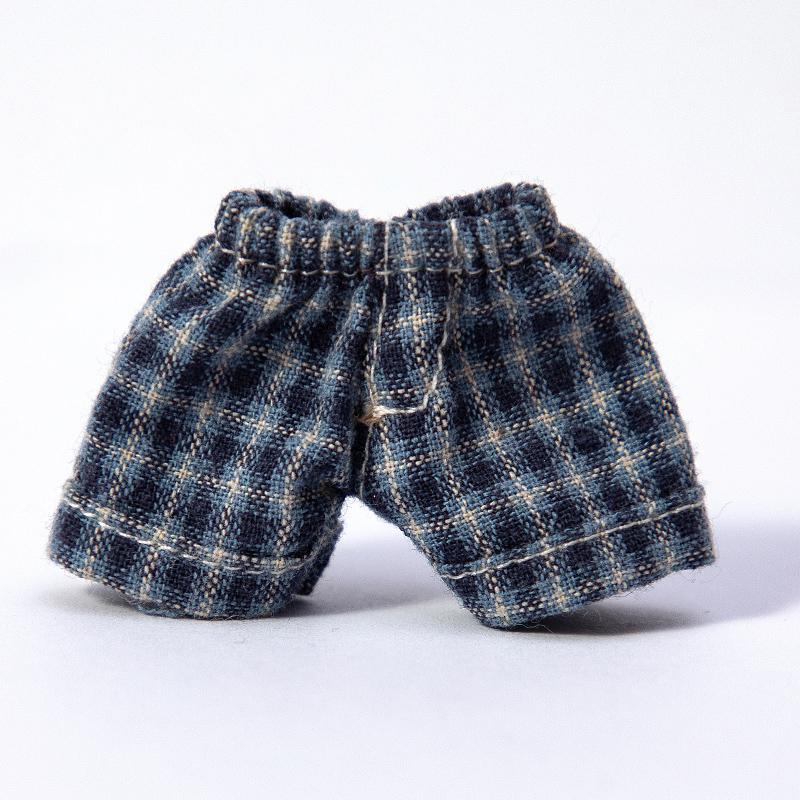 Ручная работа Брюки для куклы Ob11 Одежда Джинсовые шорты в клетку Аксессуары для кукол Для Penny, Molly, Obitsu11, Gsc 1/12 Bjd кукол