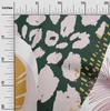 oneOone Ткань Cotton Flex темно-зеленого цвета с тропическими абстрактными листьями, ткань для шитья, напечатанная ткань для рукоделия, ярд 40 дюймов