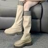 Slimming Thin Heel Long Boots Women's Western Cowboy Boot Thick Bottom Spring Summer New Style Fashionable Polyurethane Material