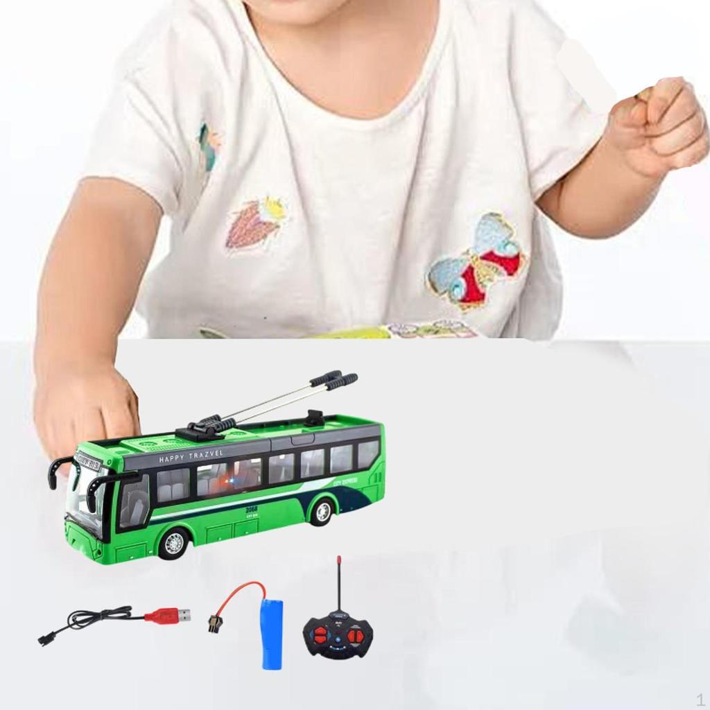 Remote Control Bus Birthday Gift Classic for Ages 3 4 5 6 Years Old Kids