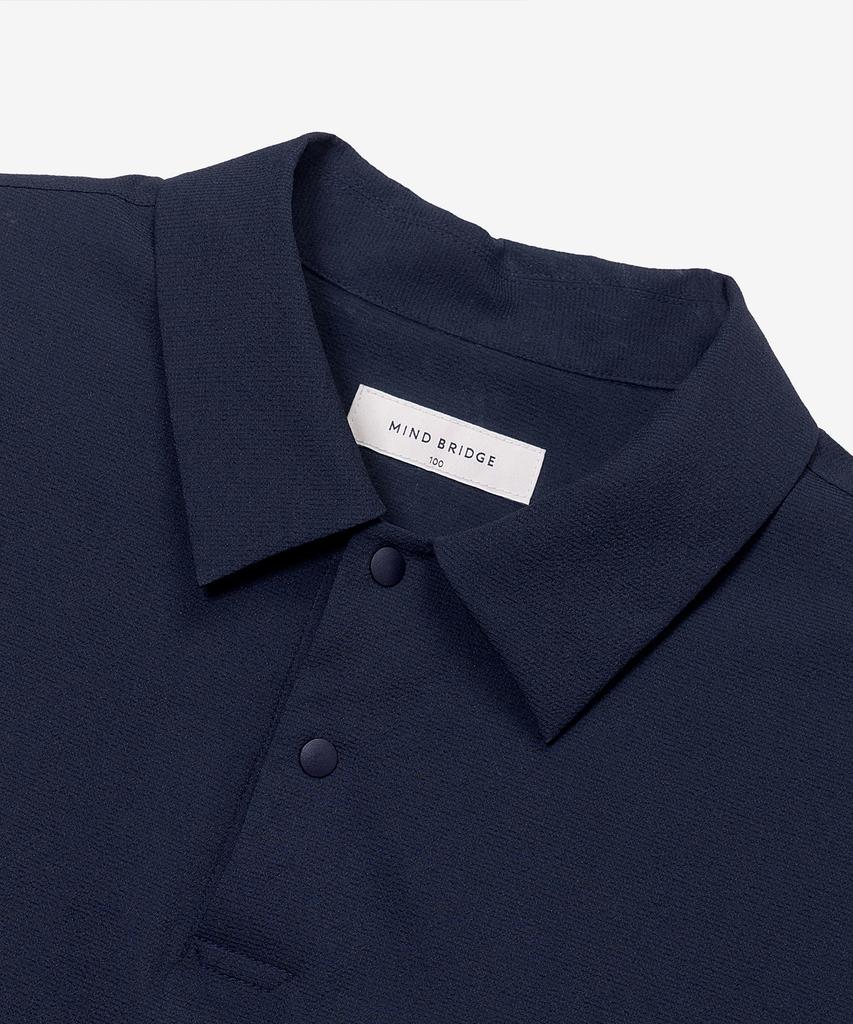 MINDBRIDGE [Air Cool] Mesh Pullover Semi-Overfit Short Sleeve Shirt