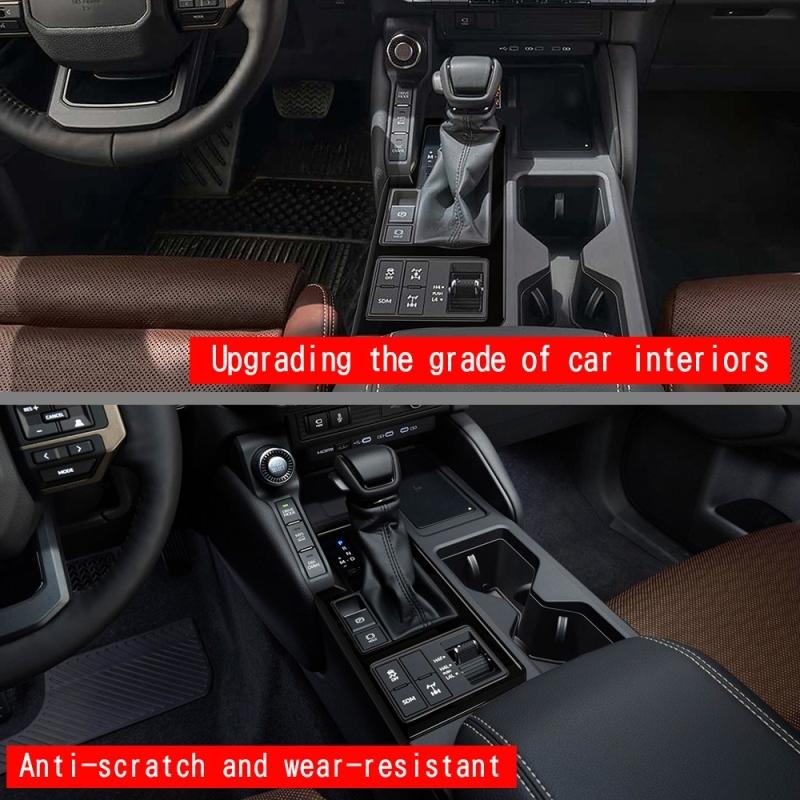 LHD RHD Для Toyota Land Cruiser 250 Prado LC250 2024 2025 ABS карбон Накладка на панель переключения передач центральной консоли Аксессуары