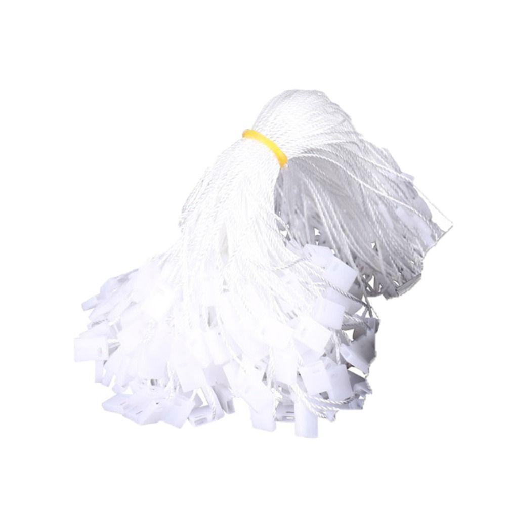 1000pcs Polyester Label Rope White/Black Hang Tag Fastener Garment Tags Tag Rope Sewing