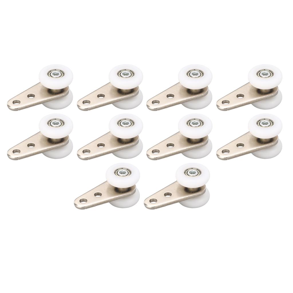 10 шт. 23 мм нейлоновый шкив кронштейн из нержавеющей стали подвесное колесо ролик для раздвижной двери окна белый