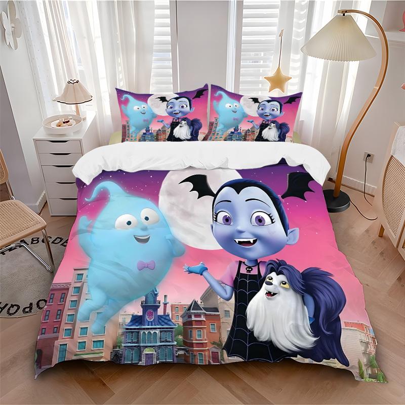 Vampirina Friends Print 3Pcs Bedding Setduvet Cover With 2 Bedropillowcase Home Birthday Gift