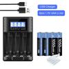AJNWNM 1.5v AAA Battery Rechargeable 1050mWh AAA Rechargeable Battery 1.5v with LCD Charger for 1.5V Lithium Li-ion AA AAA Battery