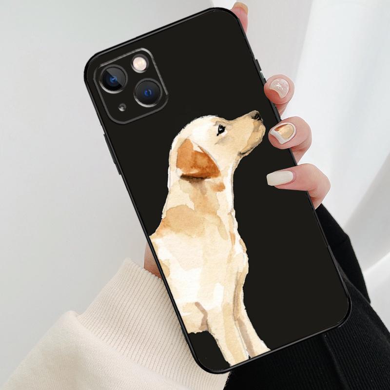 Мультяшный чехол для телефона с золотистым ретривером Для iPhone 17 Pro Max 14 13 12 11 15 16 Pro Max mini 15 16 Plus 16e 17 Air Cover