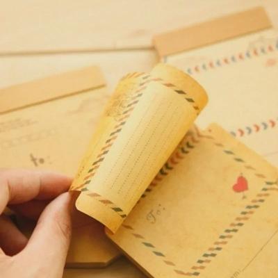 45 листов/комплект, ретро винтажные конверты из крафт-бумаги, мини-милые канцелярские принадлежности с героями мультфильмов, конверты с буквами, подарки