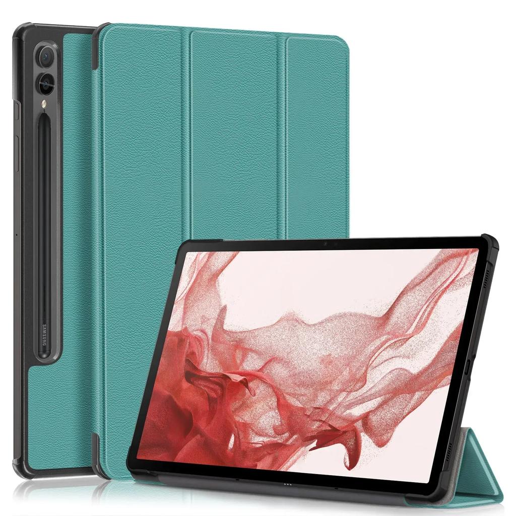Case For Samsung Tab S9 Fe Plus Case 12.4" Tri-Folding Stand Magnetic Smart Cover For Coque Galaxy Tab S10+ S10FE S10 FE+ Case