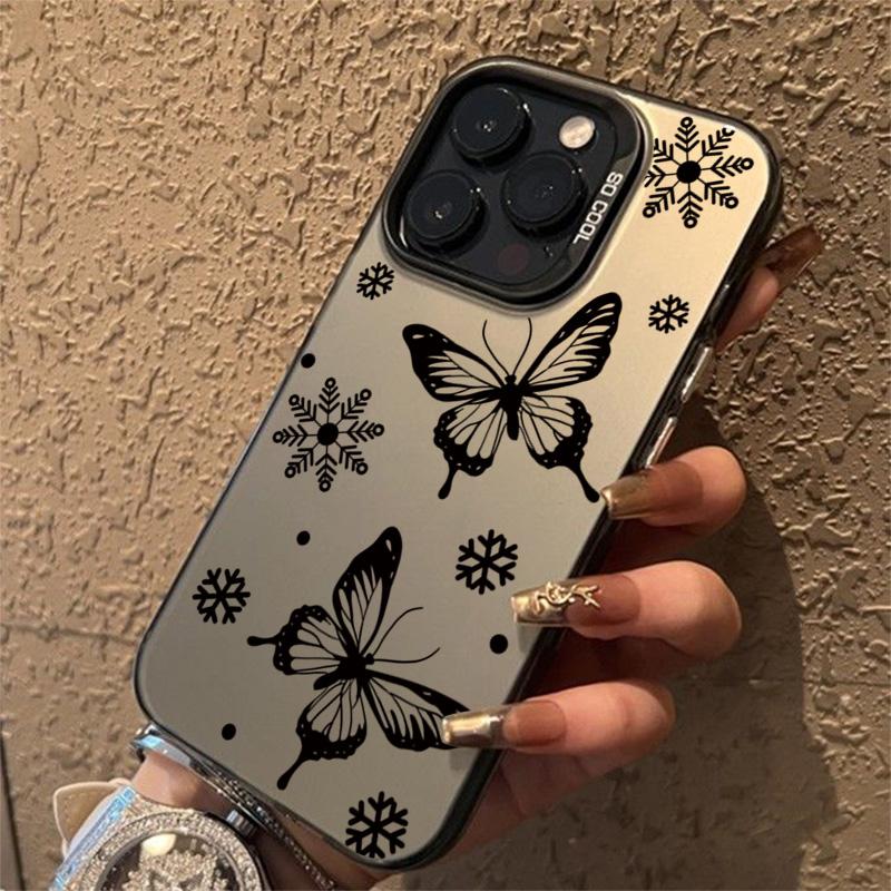 Чехол с узором бабочки для iPhone 16 15 14 13 12 11 Pro Max Чехол для iPhone 16 Pro Max Funda Coque Бампер Оболочка 15 14 Чехол