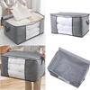 Blanket Storage Bag Comforter Blanket Storage Bags with Clear Window Sturdy Handles Zippered Storage Bags Extra Large Storage