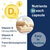 Vitamin D Supreme 5000 IU D3 with Vitamin K1 K2, 120 Capsules Bone Support