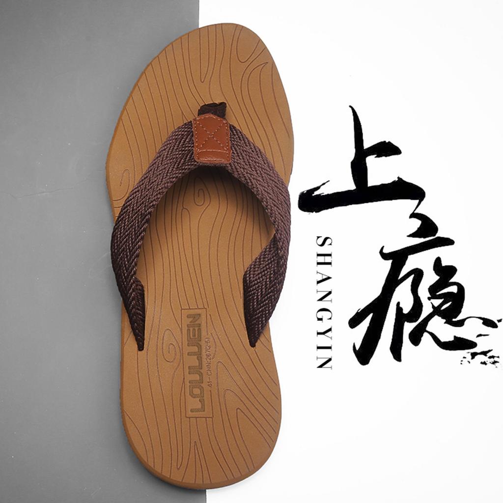 Мужские повседневные нескользящие пляжные шлепанцы - летние сандалии