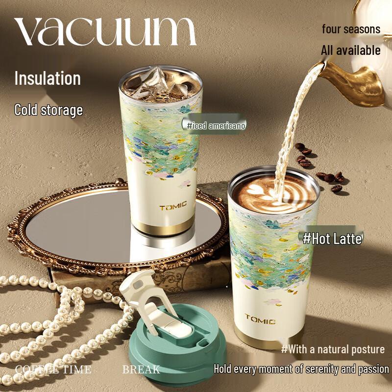 Temok Van Gogh Water Lilies Insulated Dual-Drink Mug