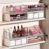 Narrow Bathroom Mirror Cabinet with Built-in Shelf - Vanity Organizer for Cosmetics and Lipstick