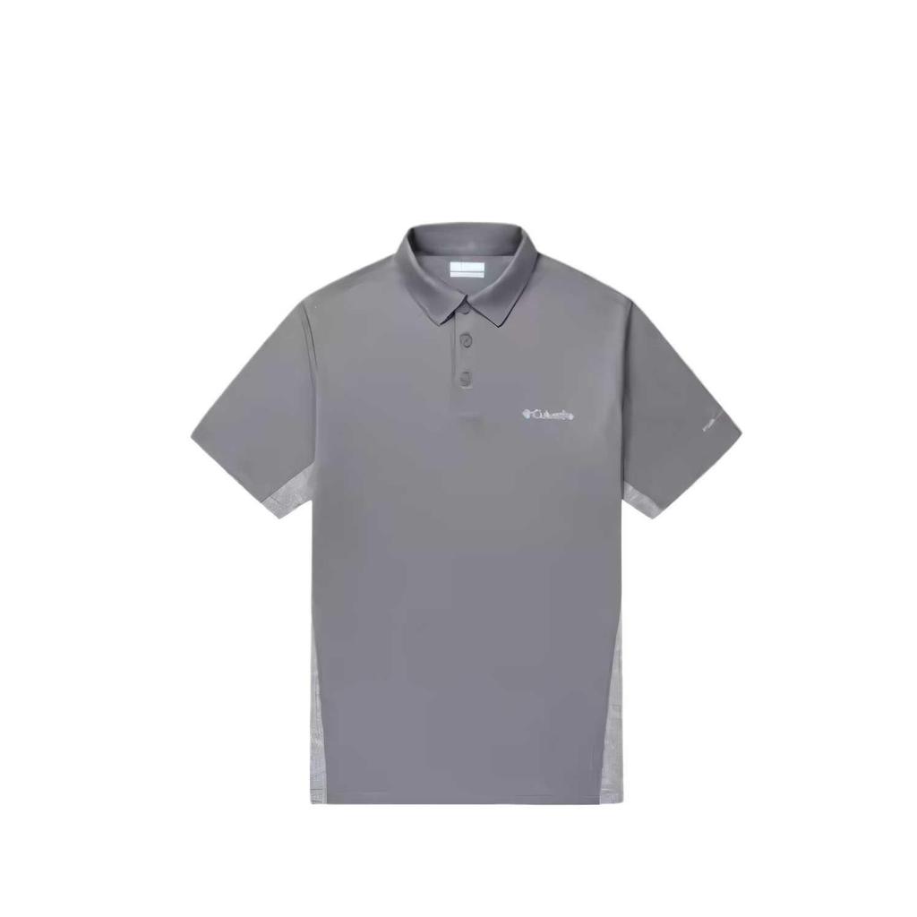 Columbia Polo Shirts Men's Gray Lapel Thin Straight Fit AE9229-023