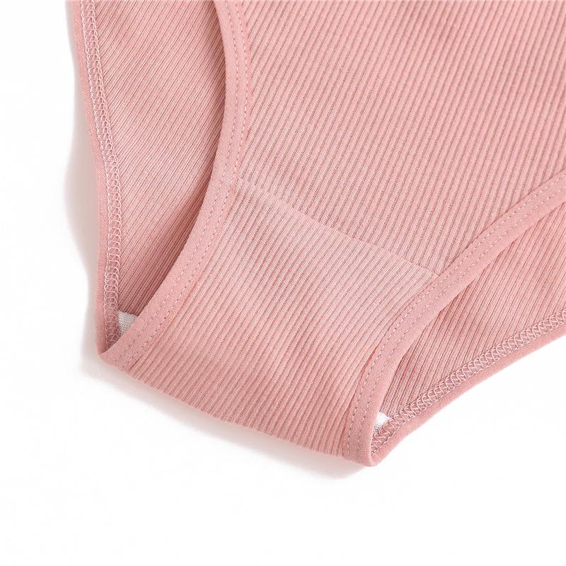 FINETOO 5 шт./компл., женские хлопковые трусики, женское нижнее белье, однотонные трусы, сексуальное женское белье, трусики для женщин, трусы, нижнее белье