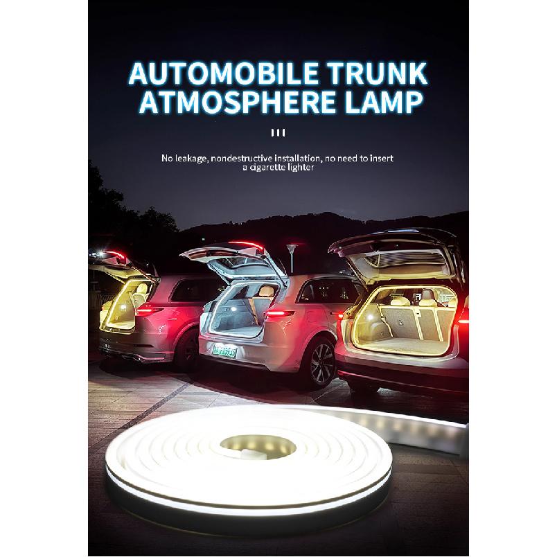 Car High Brightness Trunk Lighting LED Ambient Light Interior Decoration led sedan SUV MPV Automatic Sensing Tailgate Lamp Strip Neon Lights 4