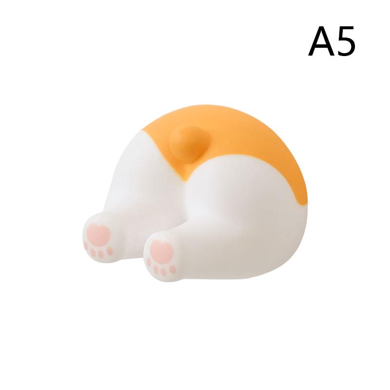 Держатель для зубной щетки в виде хвоста мультяшного животного, настенный крючок без проколов, симпатичный самоклеящийся крючок для полотенец в ванной, детский держатель для зубной щетки