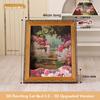Upgraded 3D 4D Oil Painting Cat Bed Scratcher Integrated Corrugated Paper Surround Decorative Vintage Cat House