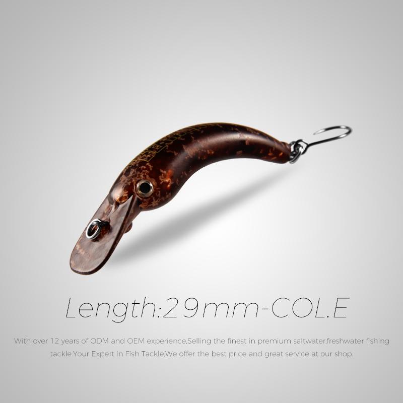 BEARKING 29 мм 42 мм рыболовная приманка для форели, мини воблер, рыболовные снасти, пресноводный гольян, рукоятка, искусственная жесткая приманка