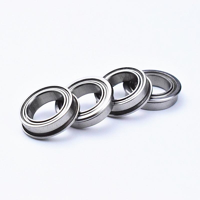 flange Thin-section F6700ZZ chrome steel material Metal Sealed bearings 10pcs 10*15(16.5)*4(mm)