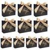 10 Pack Thank You Gift Bags Kraft Paper Material Candy Treat Boxes Mini Gift Bags  Christmas Gift