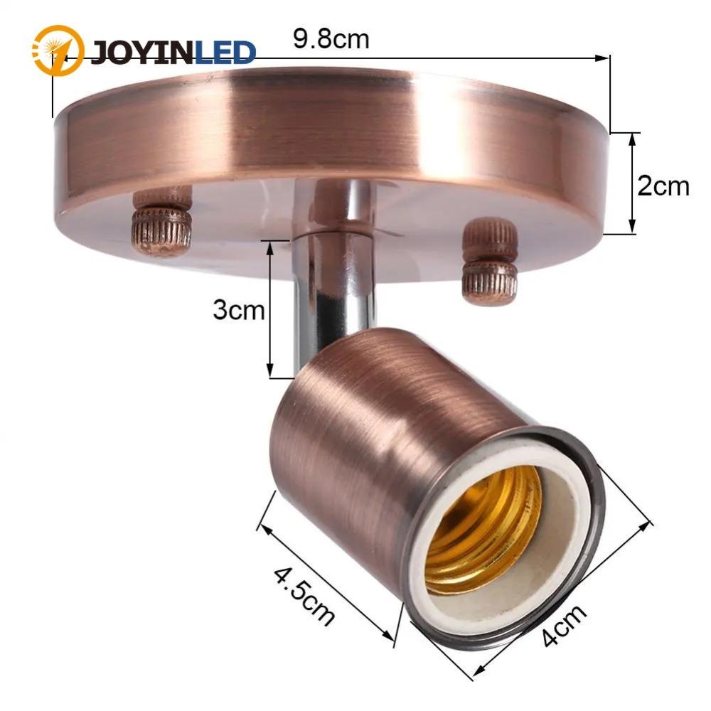JOYINLED Индустриальный Винтажный Подвесной Светильник Вращение на 180 градусов Потолочный Светильник Регулируемое Металлическое Основание Лампы для Музея Ресторана