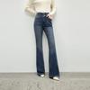 Women's Retro High-Waist Fleece-Lined Bootcut Jeans