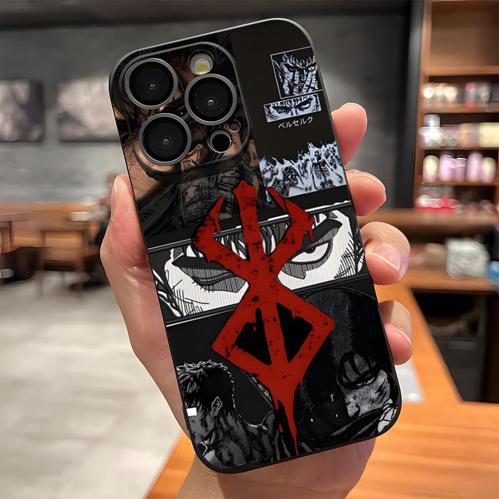 Чехол для телефона B-Berserk для iPhone 17 Pro Max 15 Pro 16 14 Plus 12 13 Mini 11 Pro Ударопрочный Мягкий Чехол