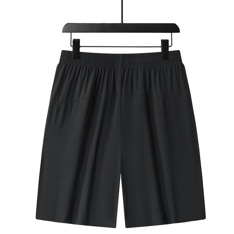 Шорты из ледяного шелка, свободные летние брюки большого размера, быстросохнущие, ультратонкие дышащие эластичные брюки для бега и спортивные повседневные брюки