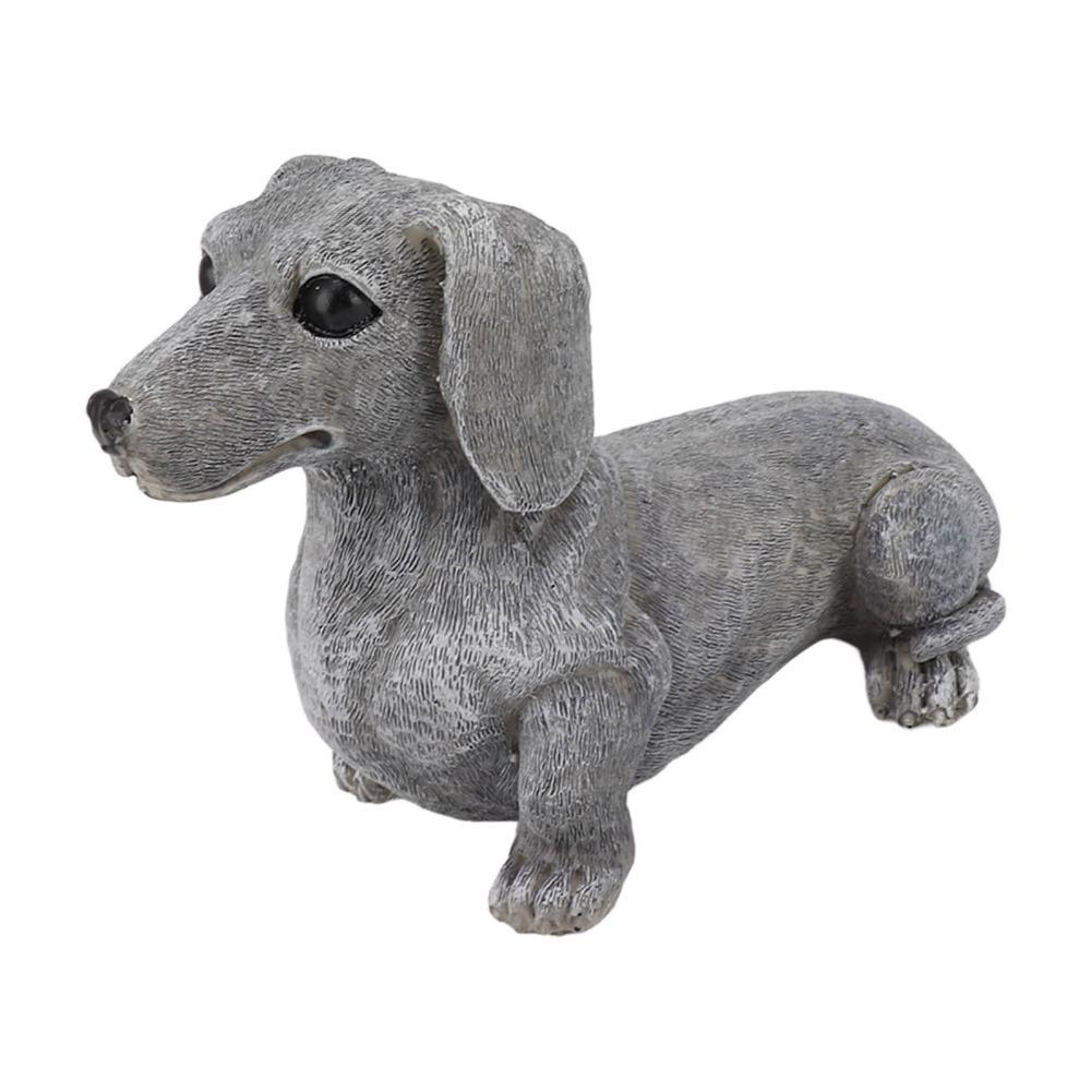 Synthetic Resin Dog Shaped Desktop Ornament Outdoor Yard Animal Statue Courtyard Holiday Layout