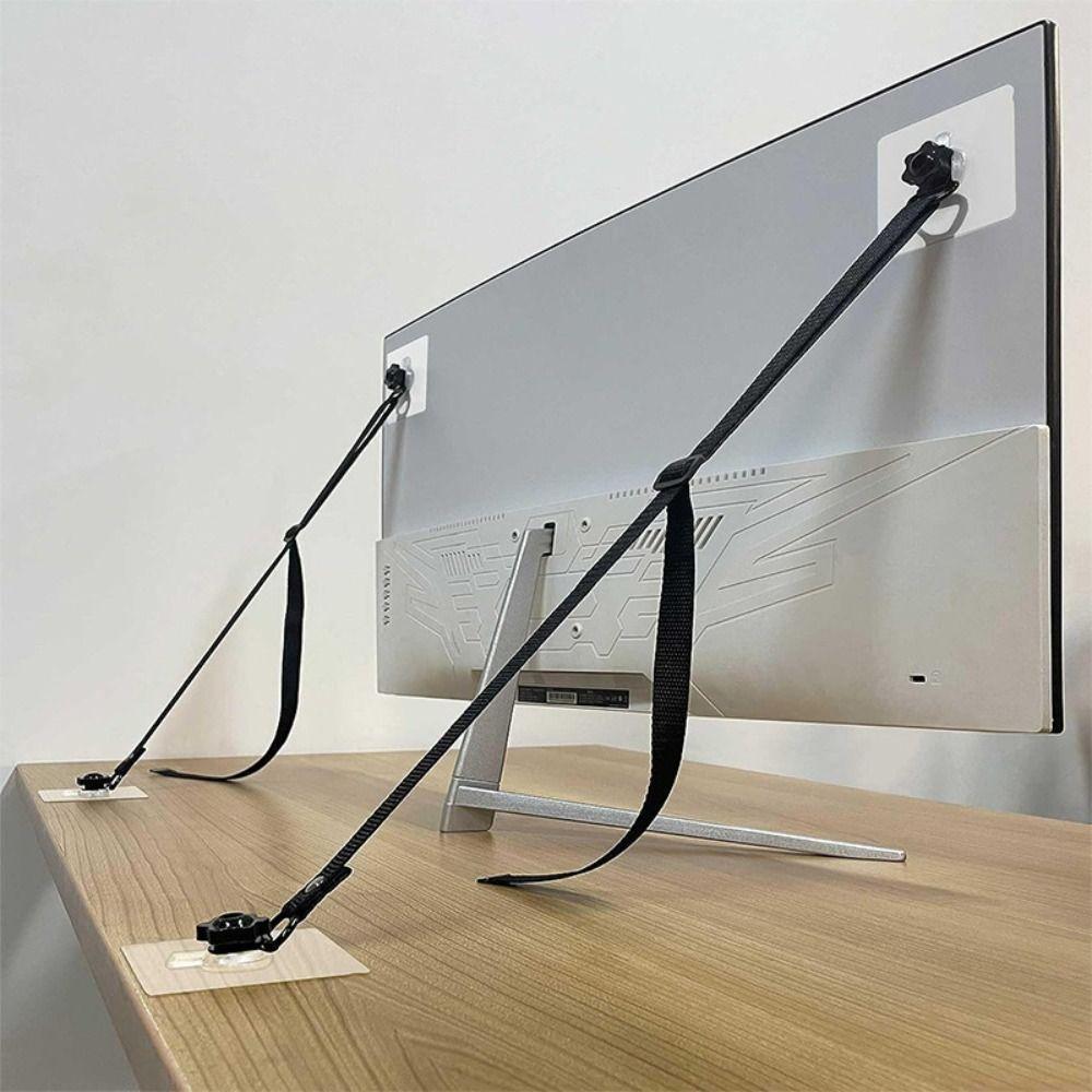 2Pcs Durable Furniture Mounting Strap Kit Anti-Tip TV Harness TV Safety Strap Set for Baby Proofing