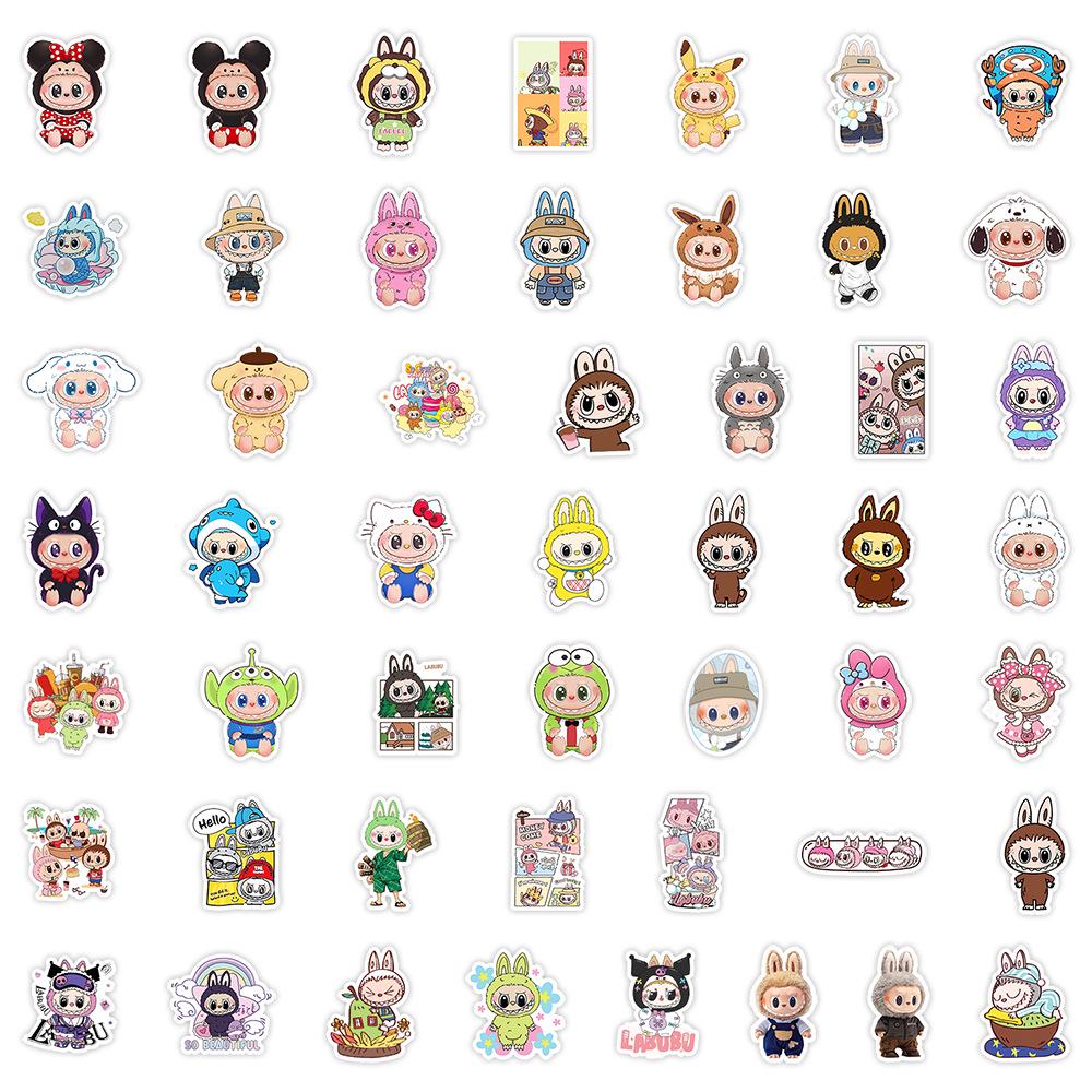 50 Cute Cartoon Graffiti Stickers - Waterproof Decorative Stickers for Water Bottles and Phones