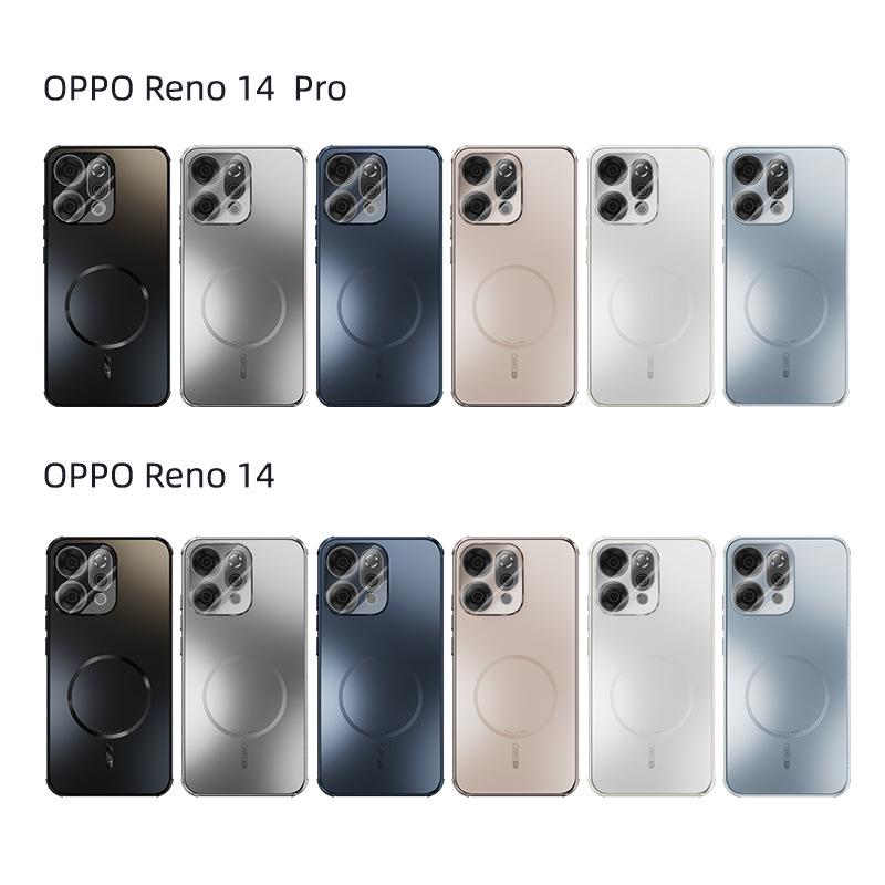 Противоударный магнитный матовый чехол с полным покрытием для OPPO Reno 14/13 Pro