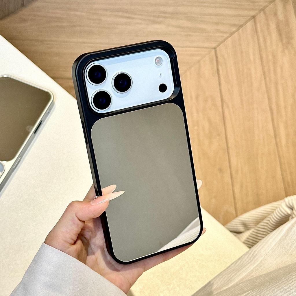 Акриловый Зеркальный Чехол для Телефона Apple iPhone 17/16/15/14 - Защитный Чехол-Зеркало для Макияжа