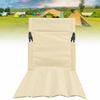 2 Pcs Khaki Outdoor Folding Chair Foldable Portable Camping Seat  Picnic Gathering