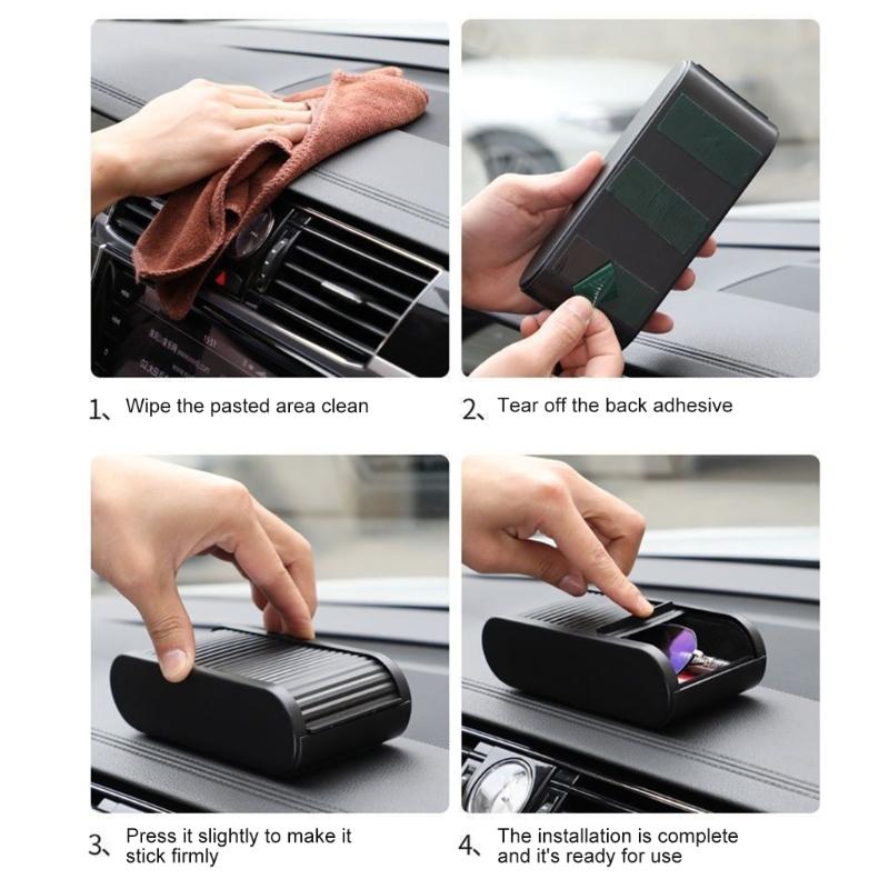 Органайзер для центральной консоли автомобиля ABS Ящик для хранения Быстрая установка Выдвижной Открывающийся Автомобильный органайзер для мелких предметов