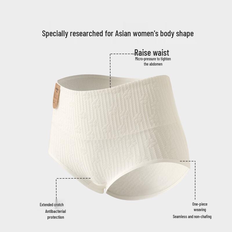 Urban Beauty Women's Baby Cotton Antibacterial Mid-High Waist Briefs