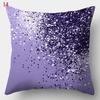 Taie D'oreiller Géométrique Violette, Housse De Coussin Décorative, Maison, Canapé, Carré